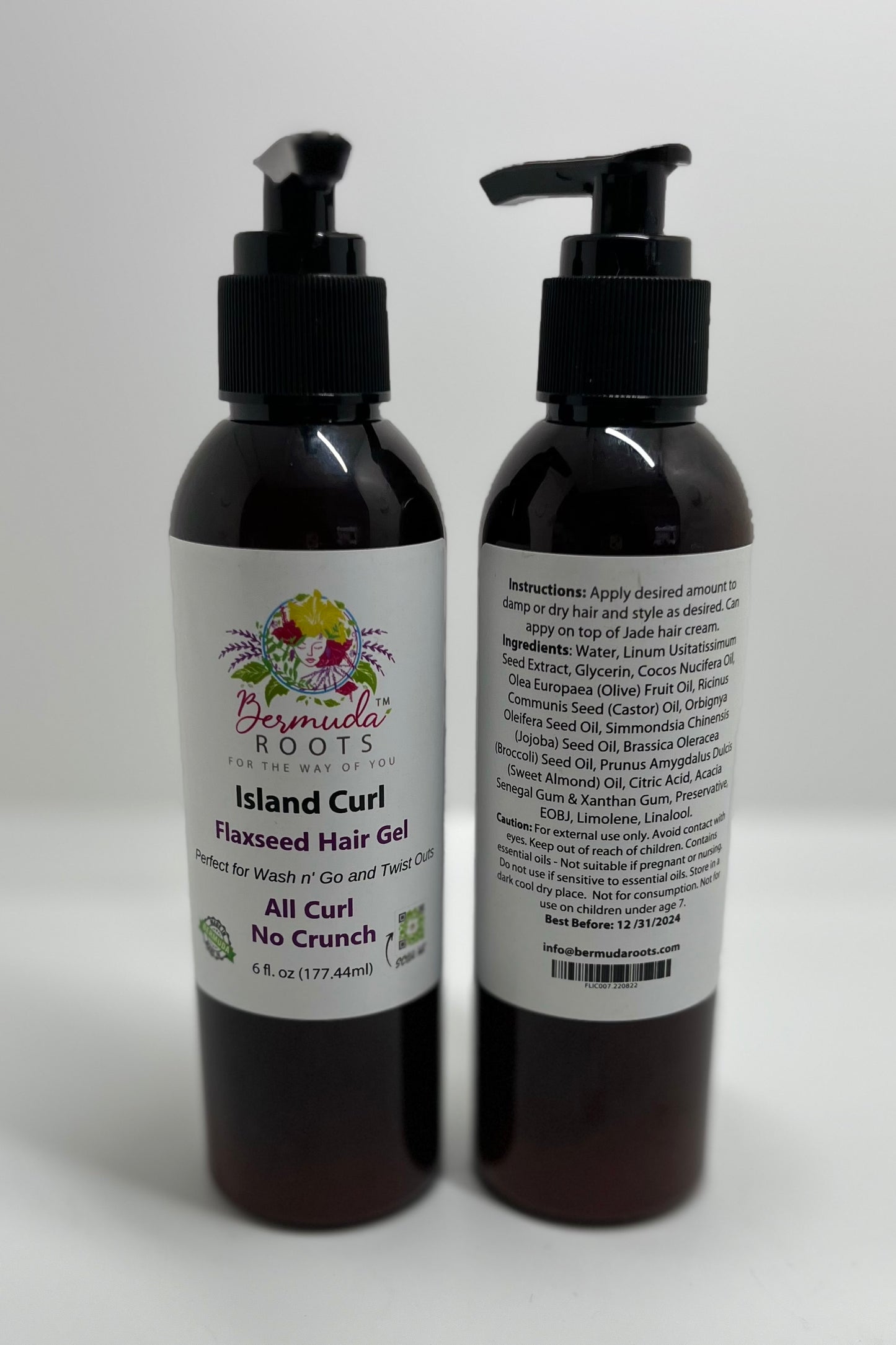 Flaxseed Based Hair Gel great for wash n Go or Twist outs.